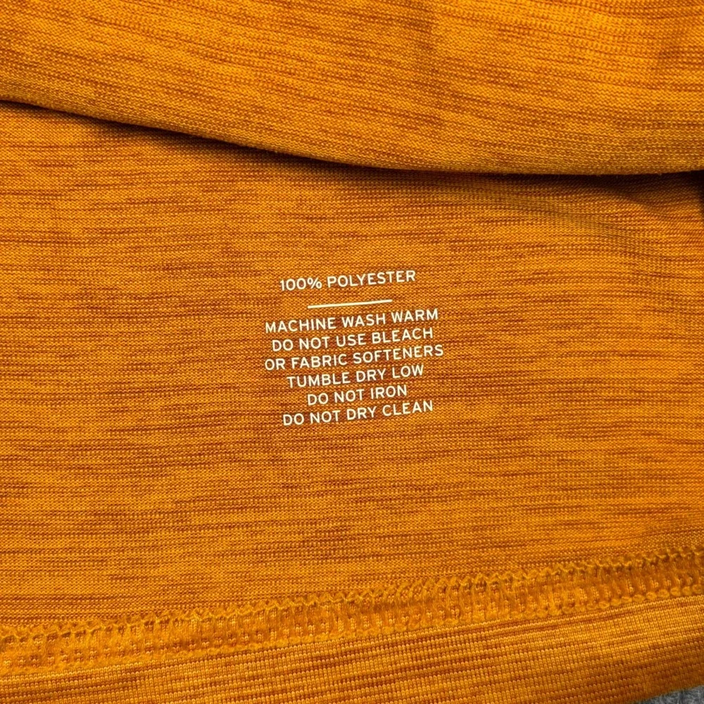 REI Co-op Mens Active T-Shirt Medium Orange Heathered‎ Polyester Performance Tee